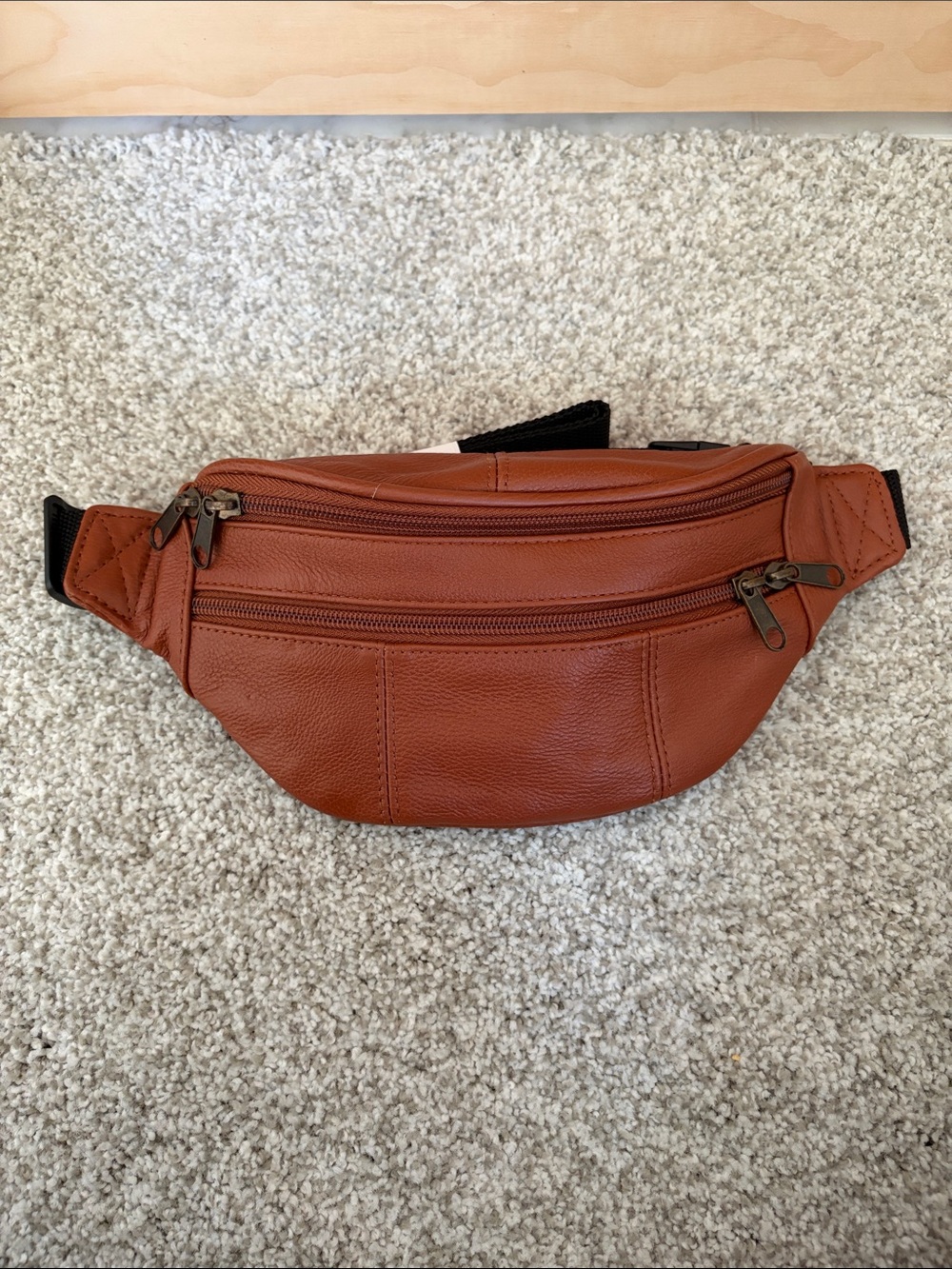 Men's Leather Waist Pack - Brown